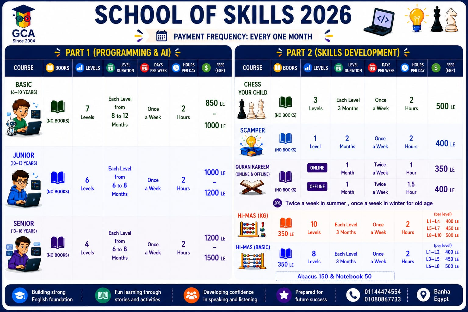 School of Skills 2026 fees
